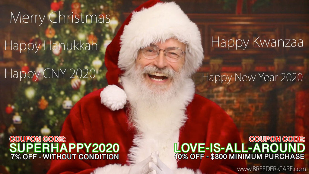 MERRY CHRISTMAS / HAPPY KWANZAA / HAPPY HANUKKAH / HAPPY NEW YEAR 2020 / HAPPY CHINESE NEW YEAR 2020